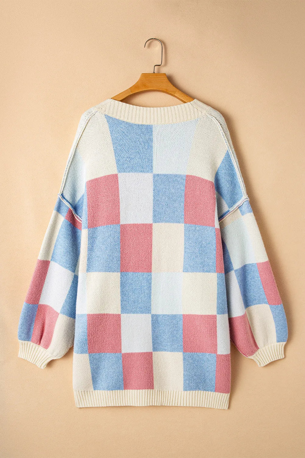 Precilla Color Block Cardigan Sweater