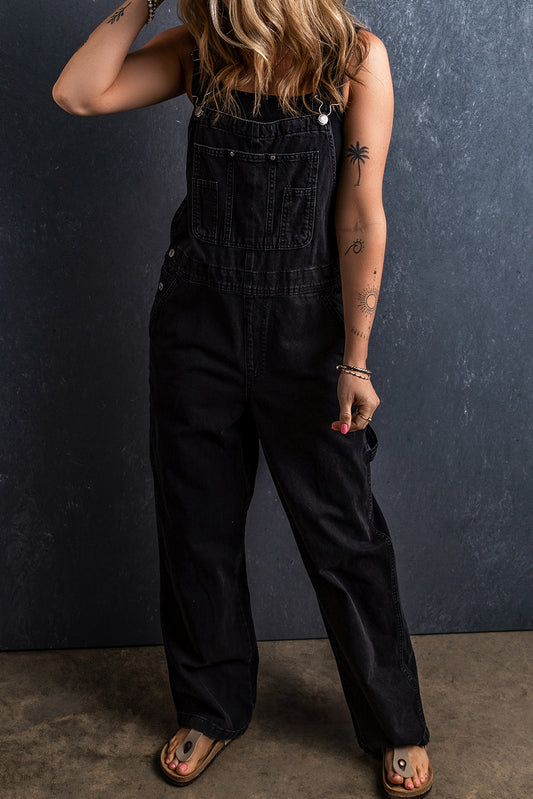 Barbie Straight Leg Denim Overalls