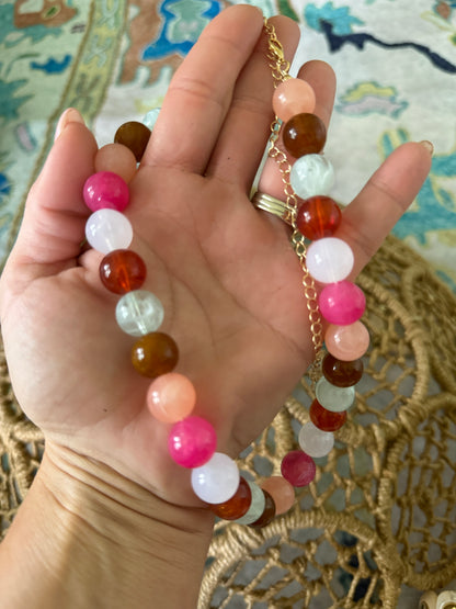 Winnie Chunky Beaded Necklace