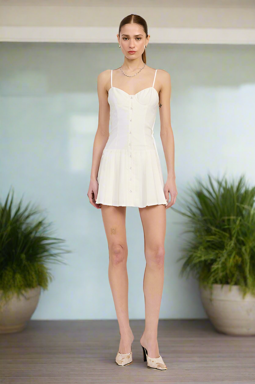 Basil Mini Pleated Dress
