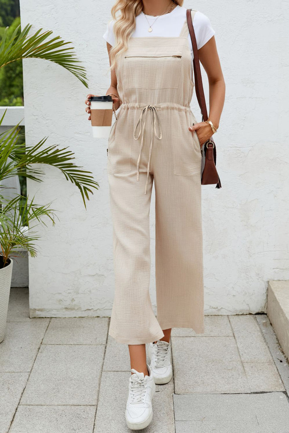 Heaven Drawstring Jumpsuit with Pockets