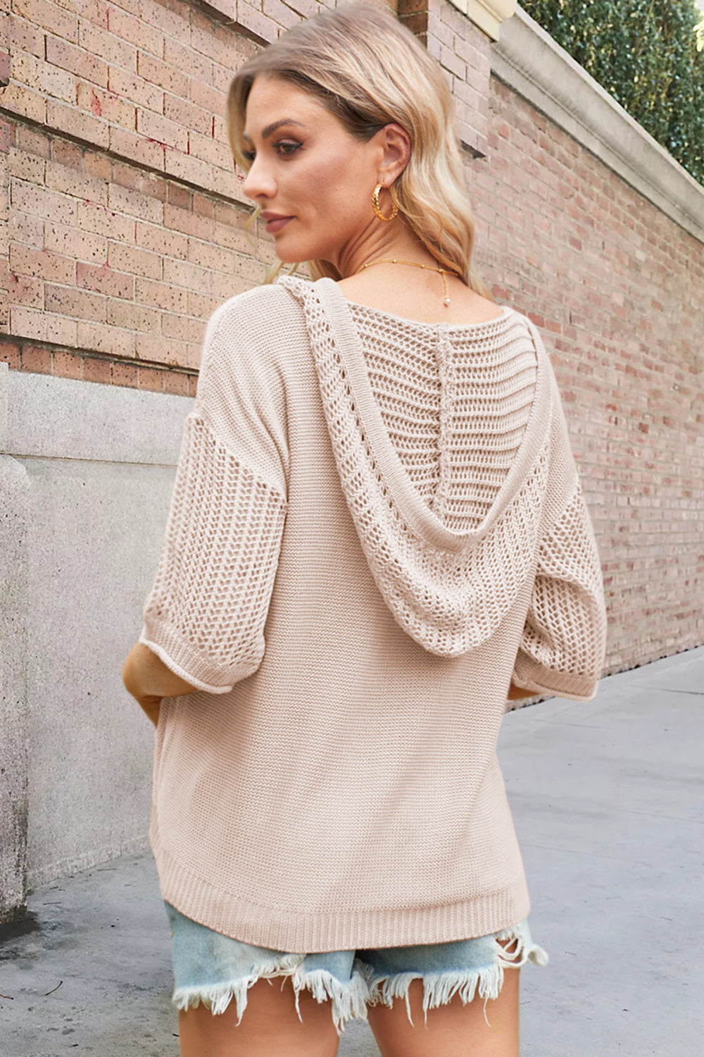 Nelly Openwork Knit Top