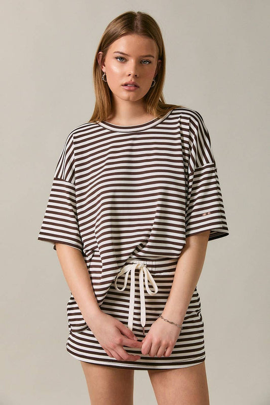 The Gracie Striped Skort Set