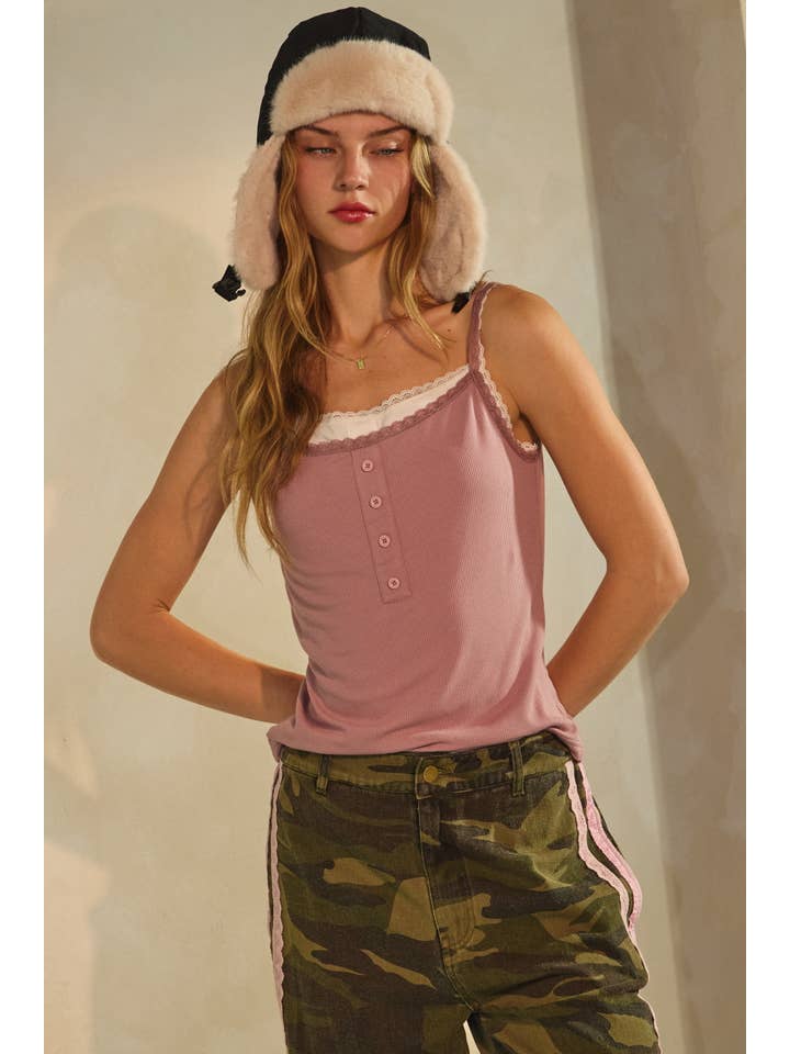 Washed Camo Printed Cotton Pants
