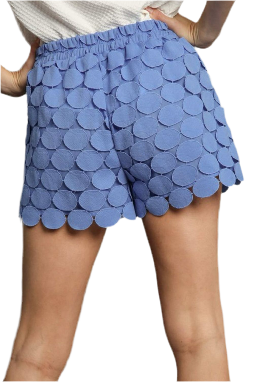 Umgee Polka Dot Lace Shorts