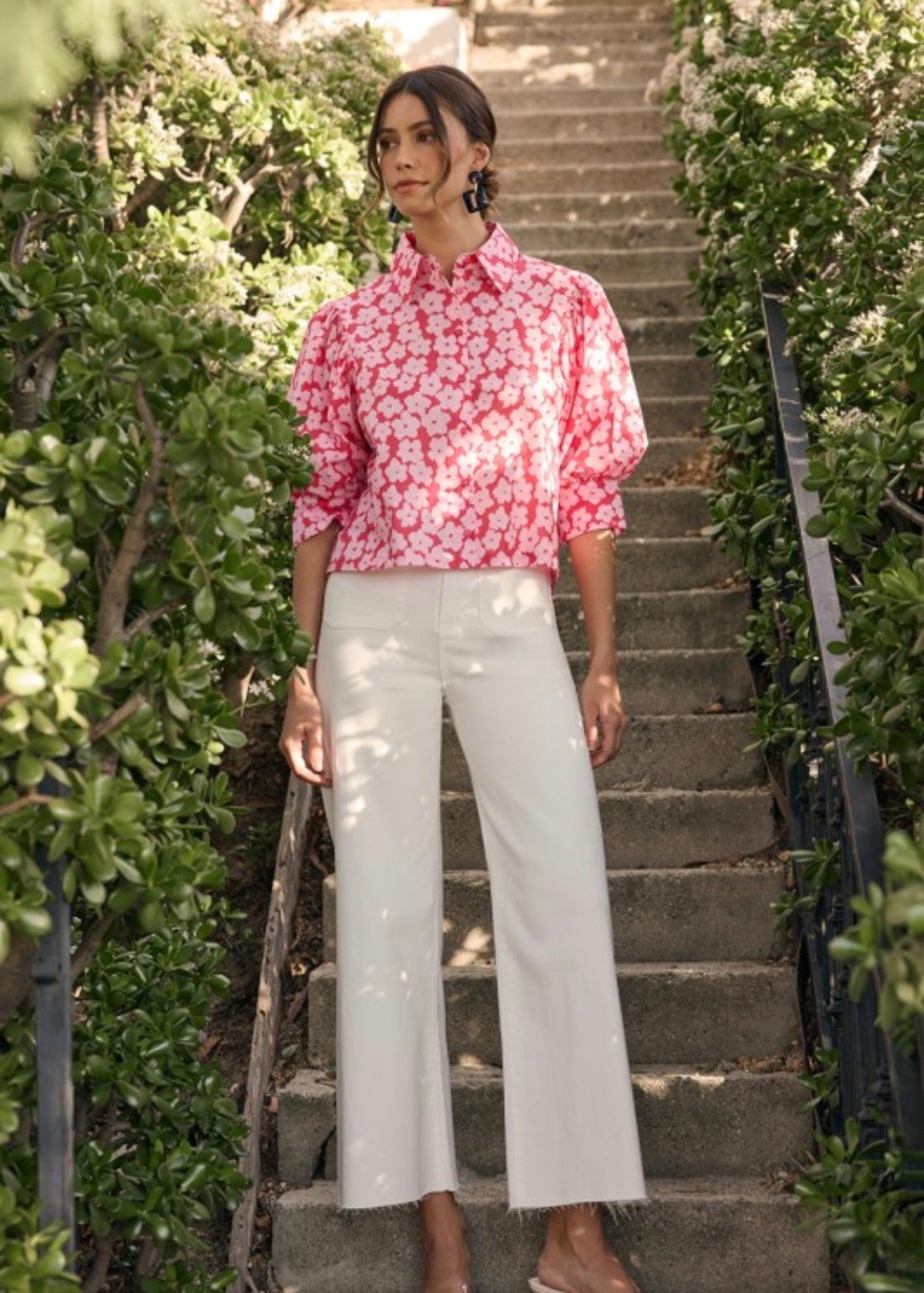 The Harper High Rise Wide Leg Jeans by Annie Wear - Oat