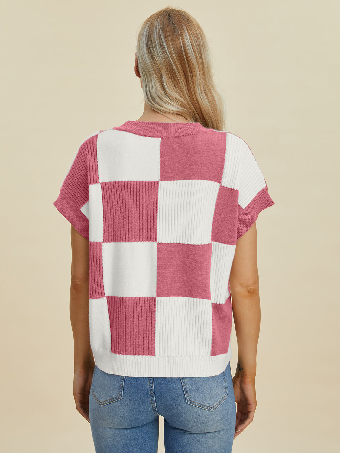 Double Take Checkered Sweater