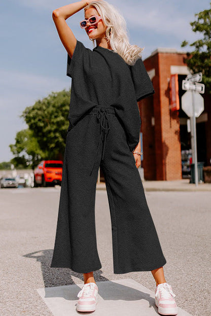 9 to 5 Wide Leg Pants Set