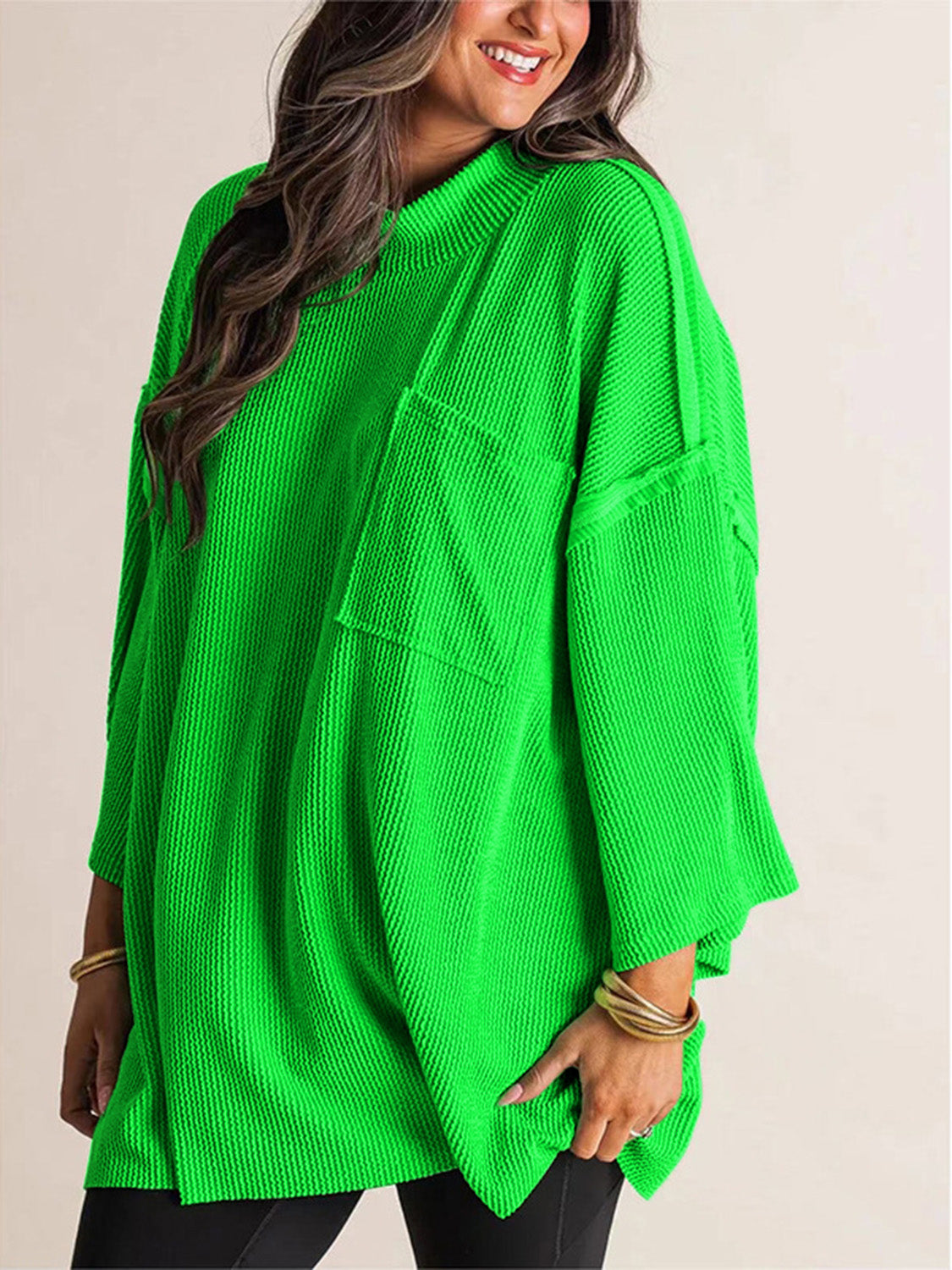 Addie Oversized Dropped Shoulder Top