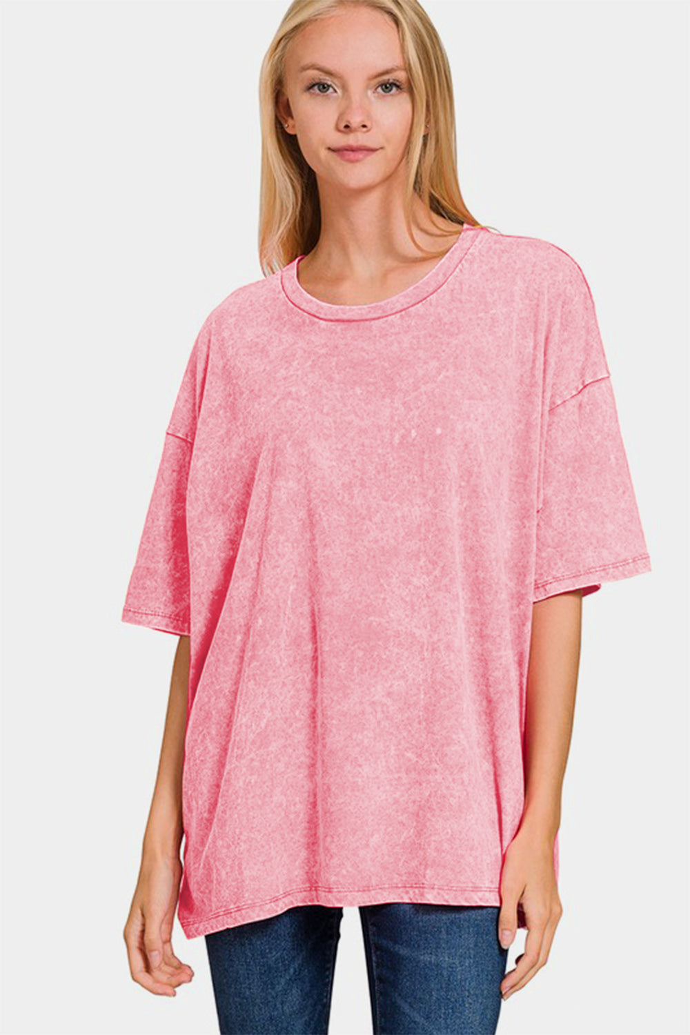 Zenana Pink Oversized T-Shirt