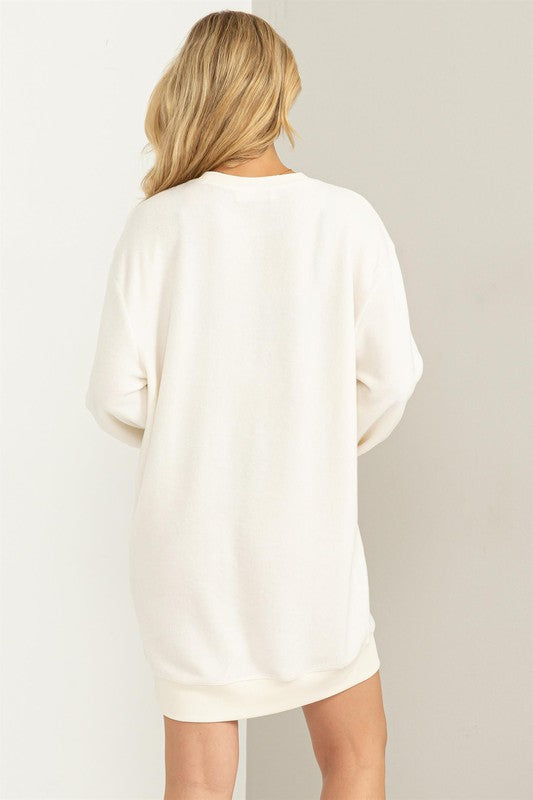 Girlfriend Soft Sweatshirt Mini Dress