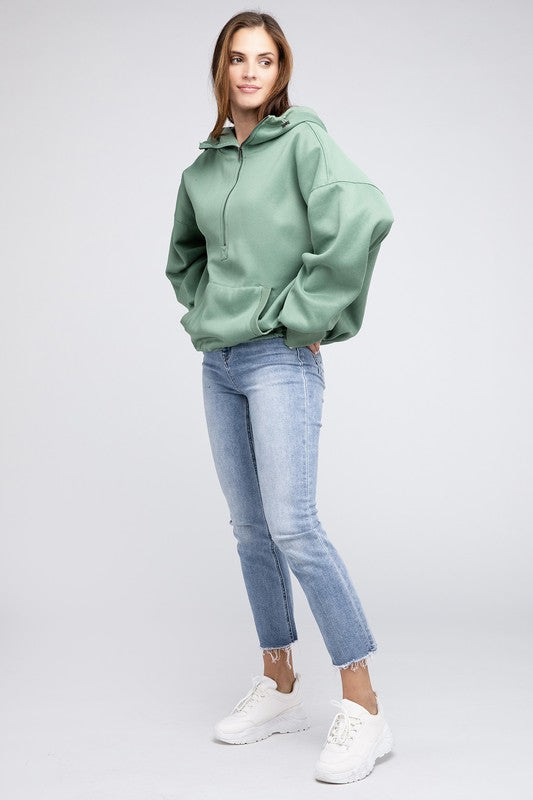 Bibi Stitch Detailed Elastic Hem Hoodie