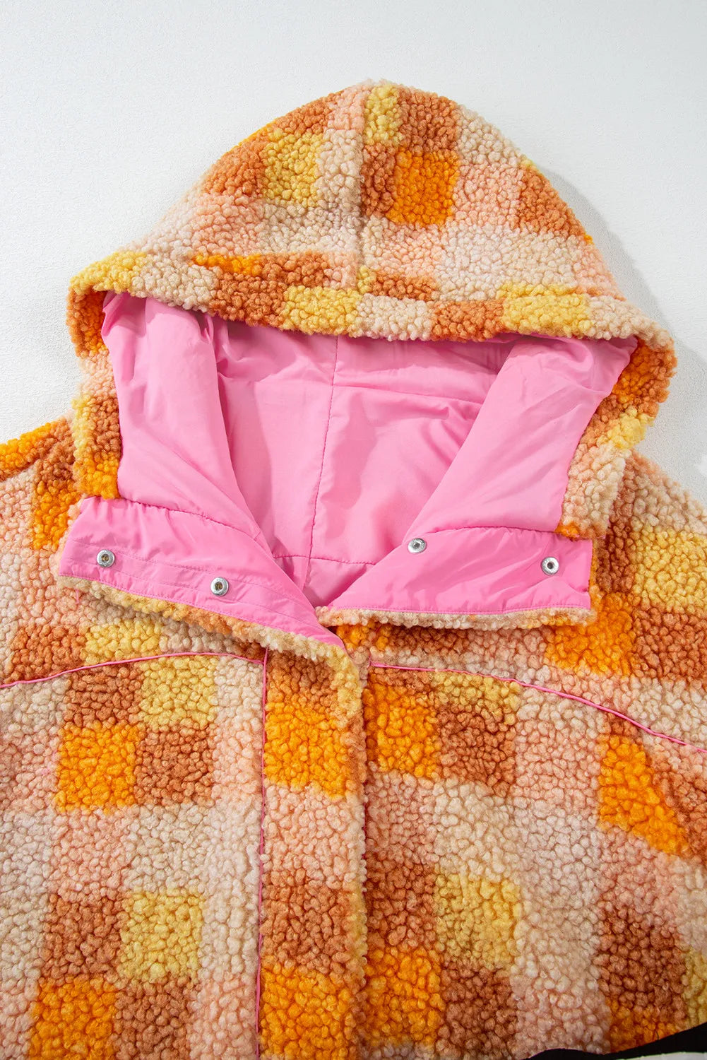 The Emily Plaid Sherpa Hooded Jacket