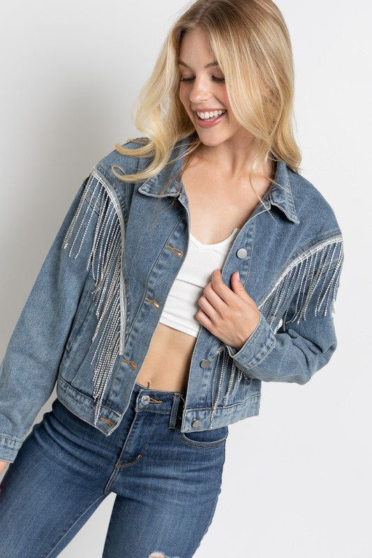 Riley Crop Denim Jacket