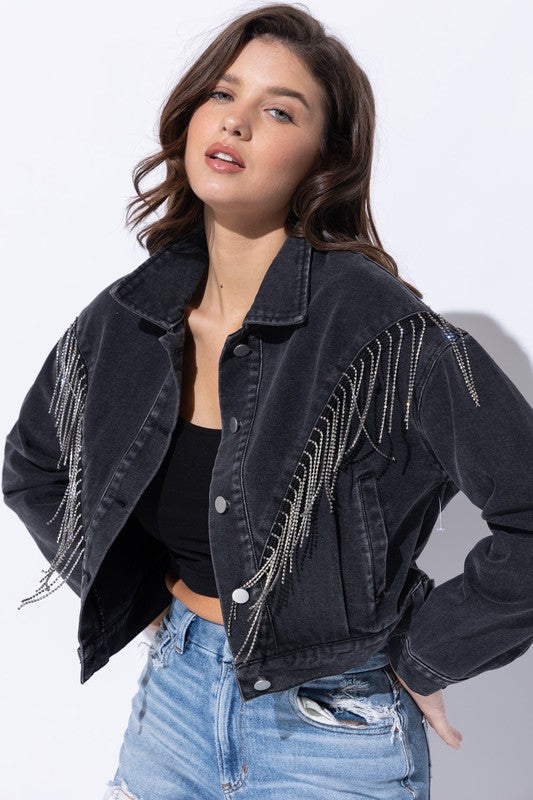 Riley Crop Denim Jacket