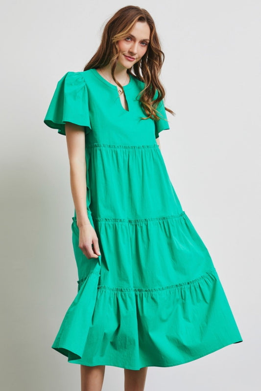 The Polly Tiered Midi Dress