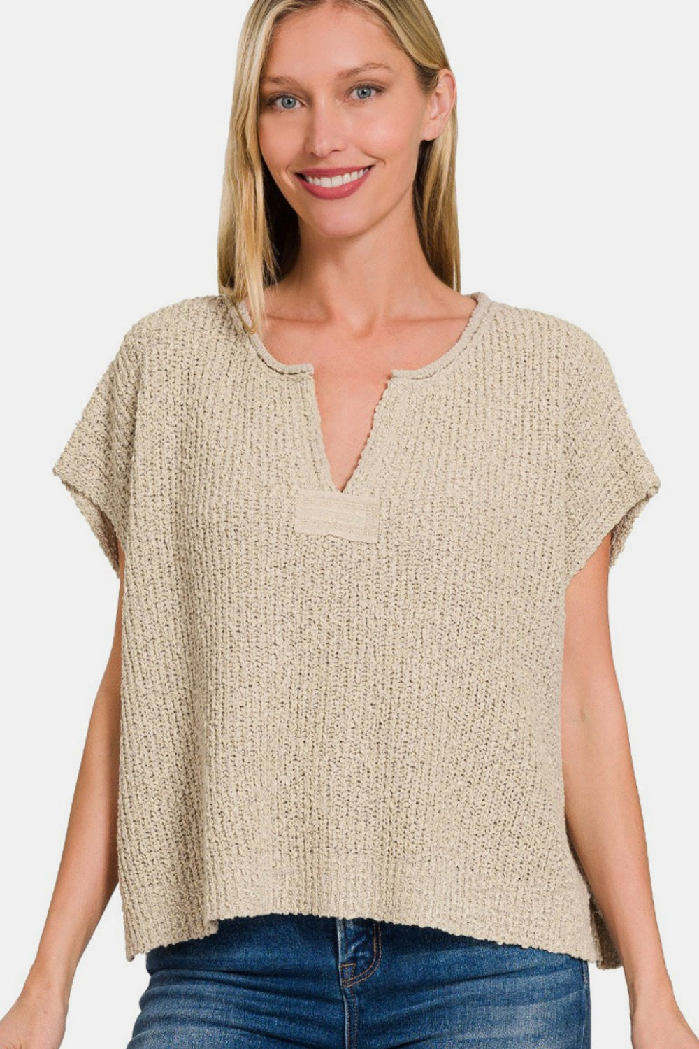 Zenana Short Sleeve Knit Top