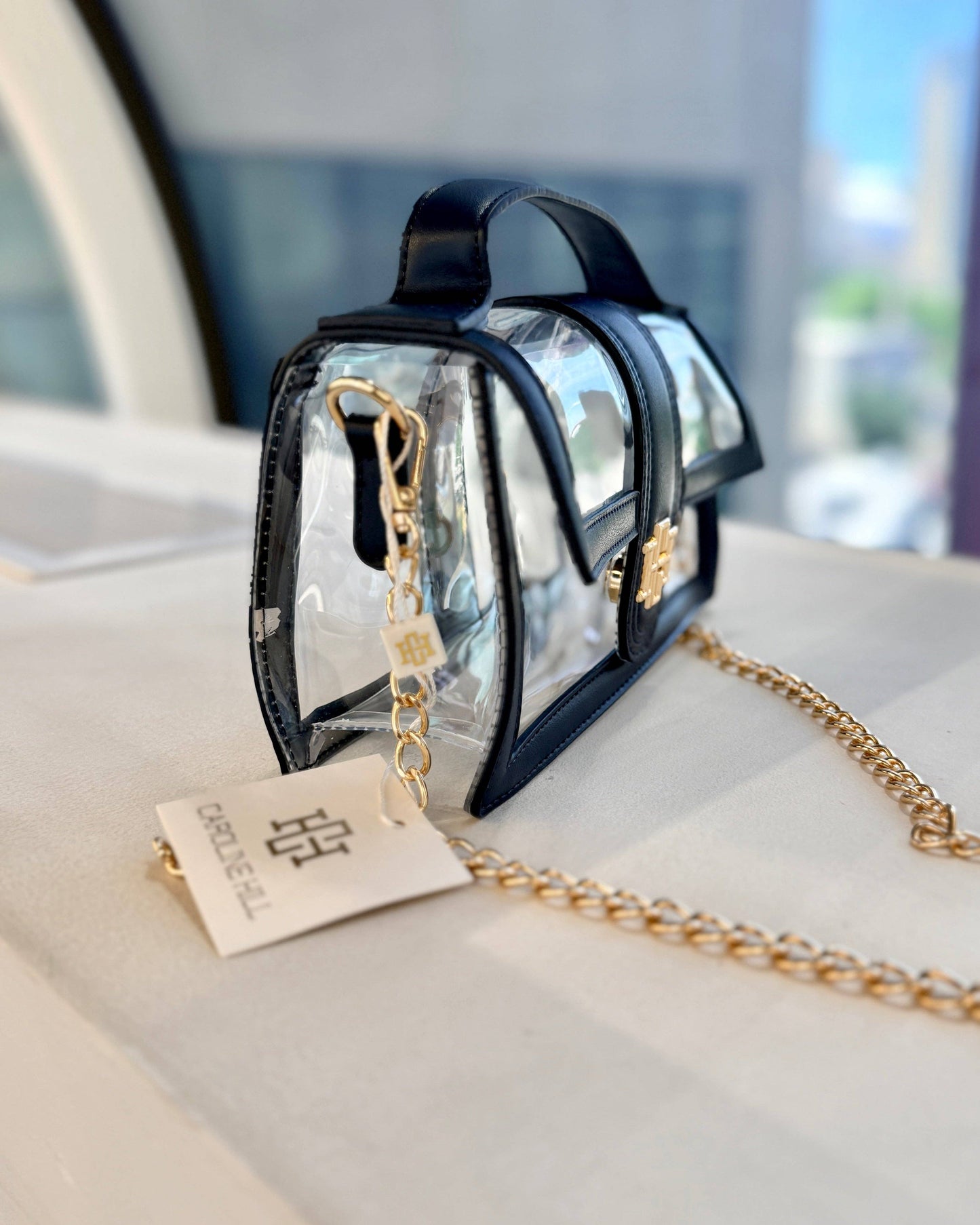 Grace Clear Bag Navy