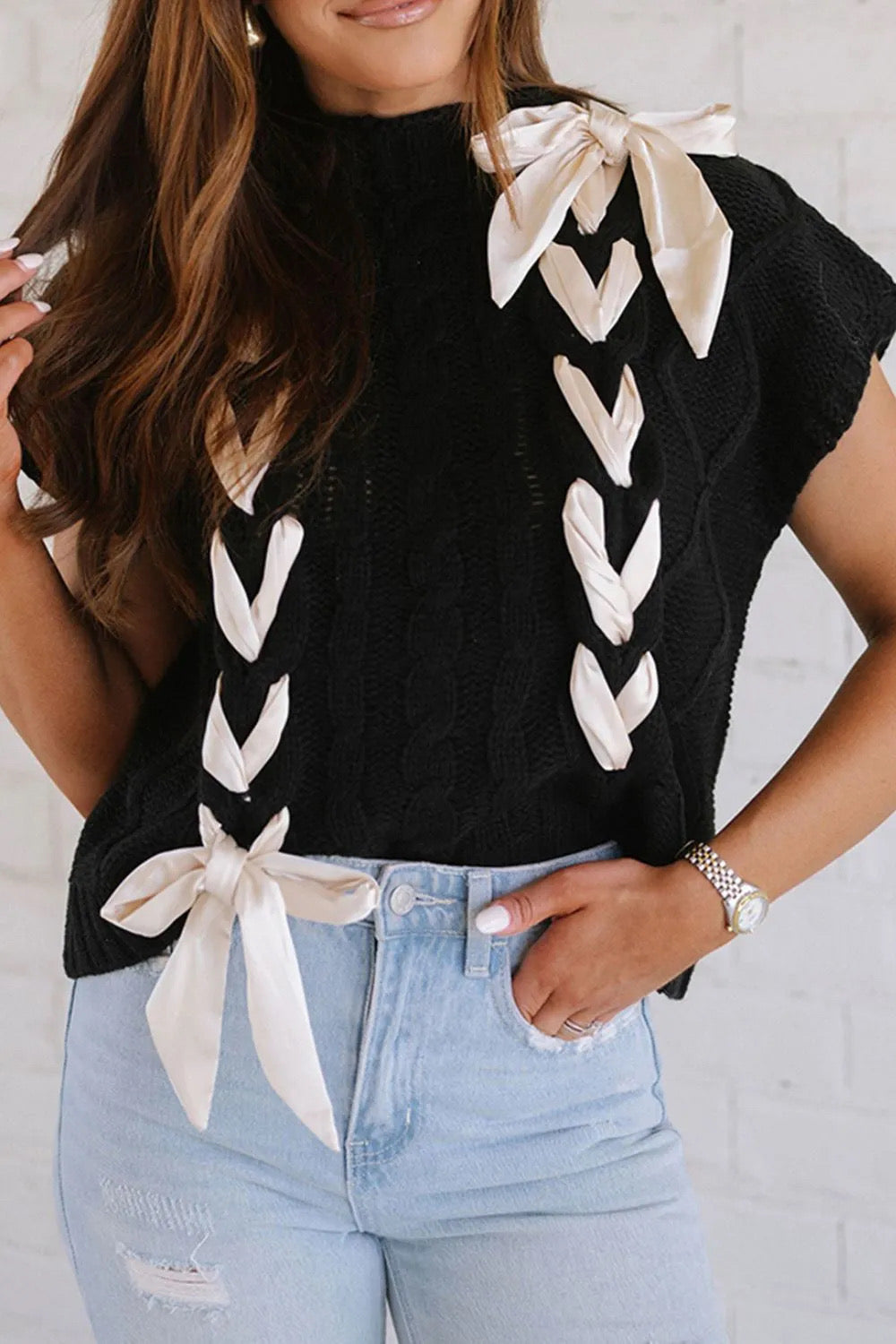 Ribbons and Bows Knit Top