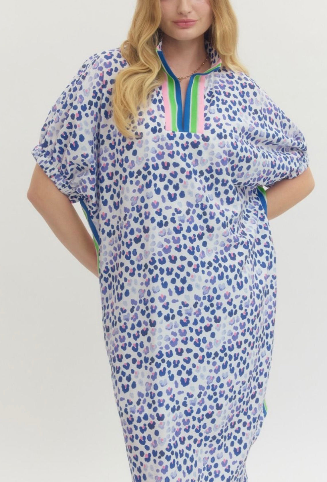 Neon Leopard Midi Dress