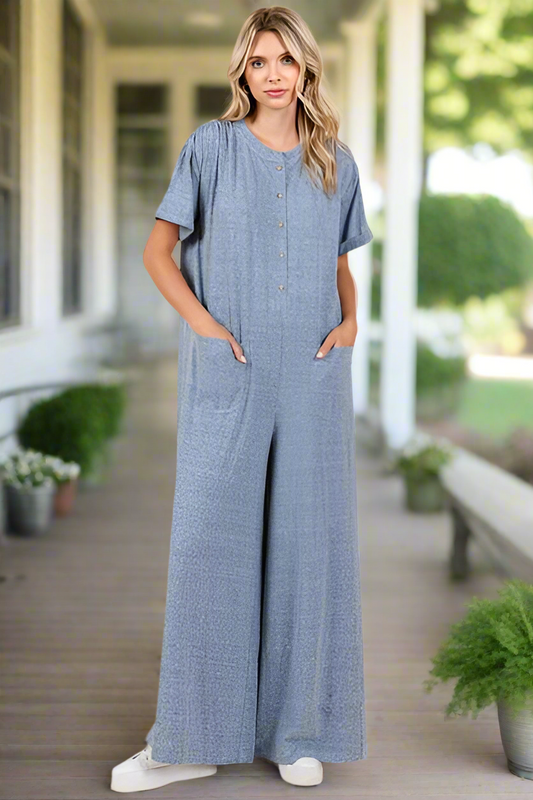 Great Beginning Wide Leg Jumpsuit