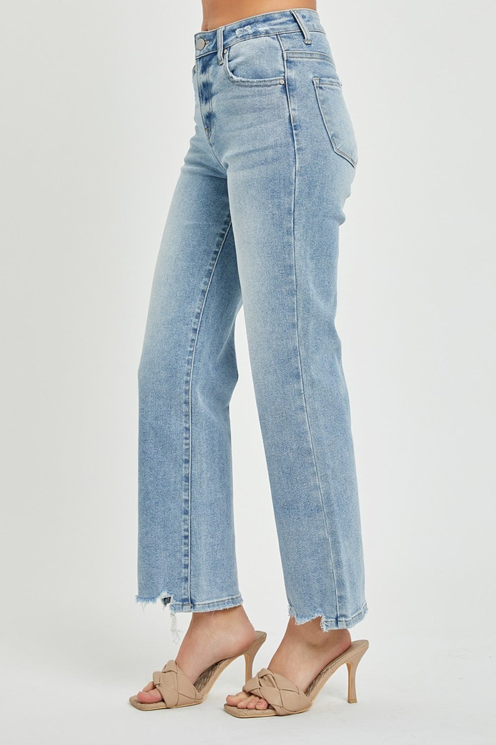 RISEN  High Rise Straight Jeans