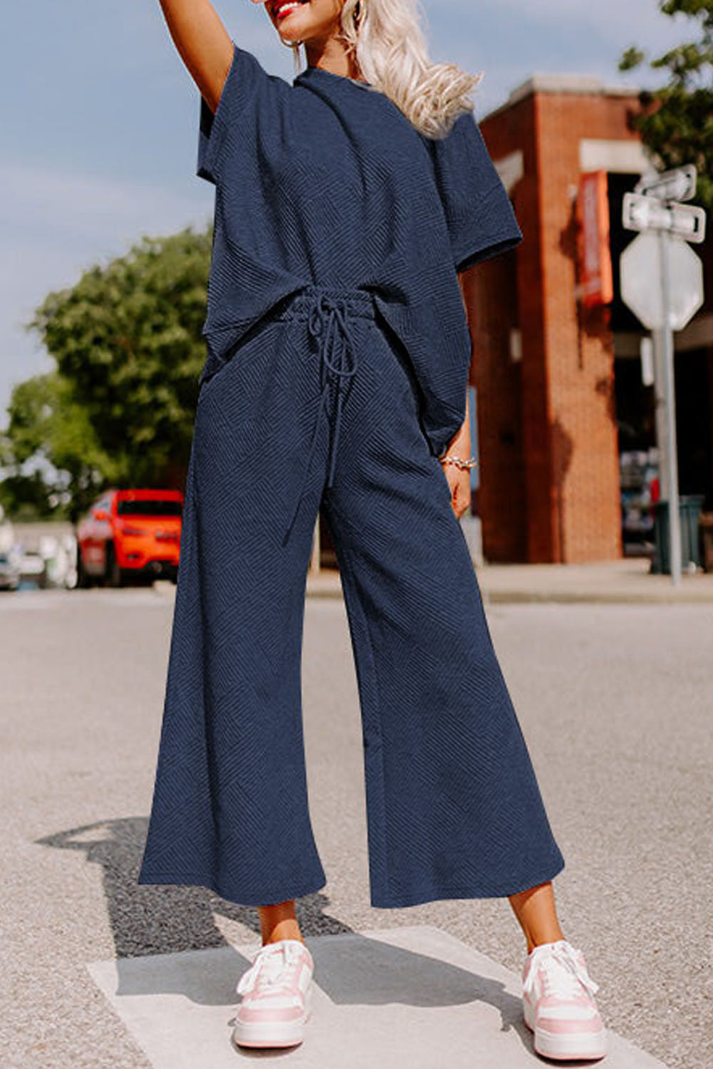 9 to 5 Wide Leg Pants Set