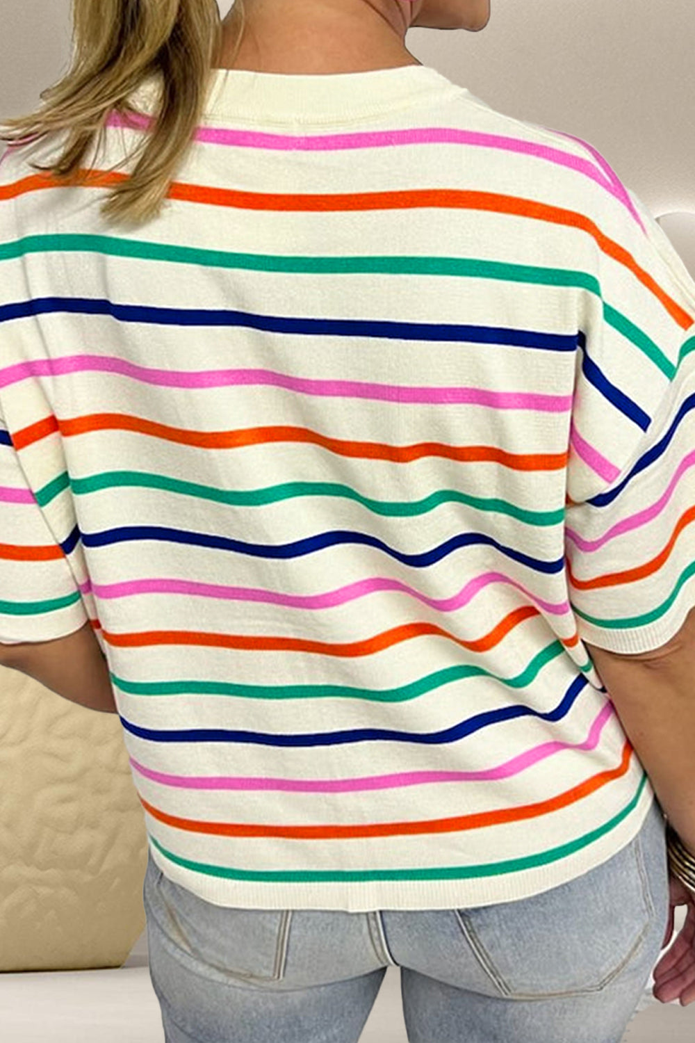 Candy Crush Stripes Knit Top