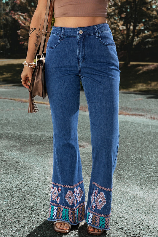 How Amazing Embroidered Bootcut Jeans