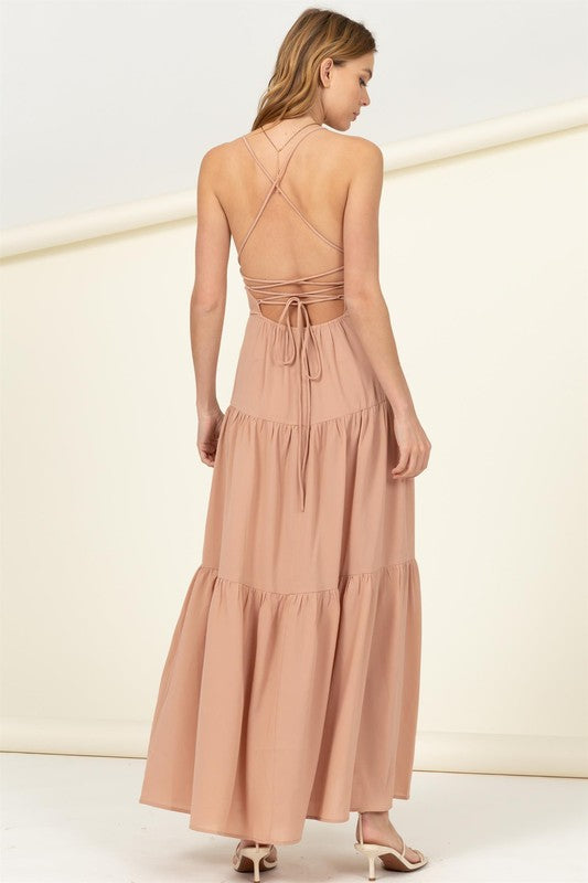 She Said Yes Tiered Maxi Dress
