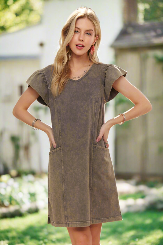 ADORA Mineral Washed Dress
