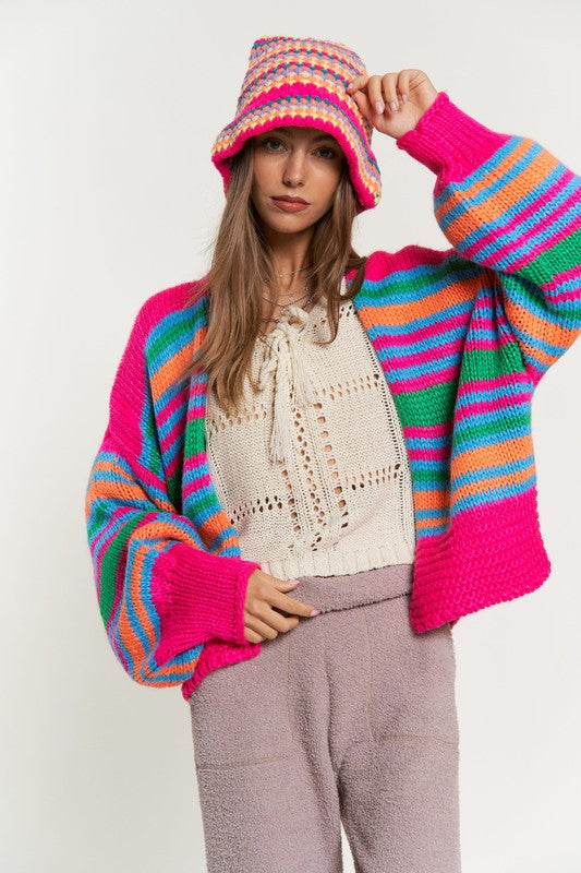 Hannah Chunky Open Sweater