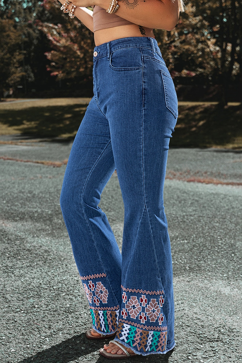 How Amazing Embroidered Bootcut Jeans