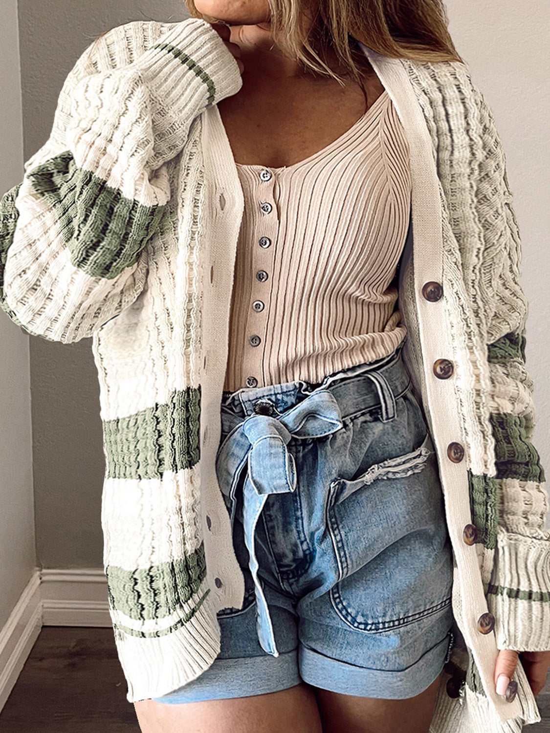 Number One Dropped Shoulder Cardigan