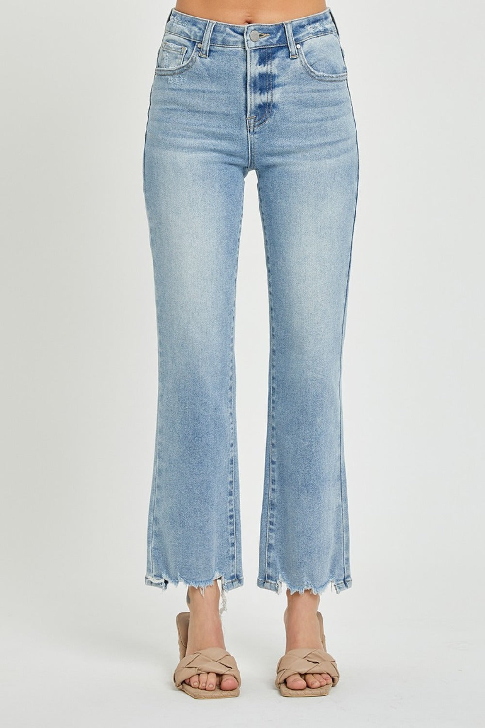 RISEN  High Rise Straight Jeans