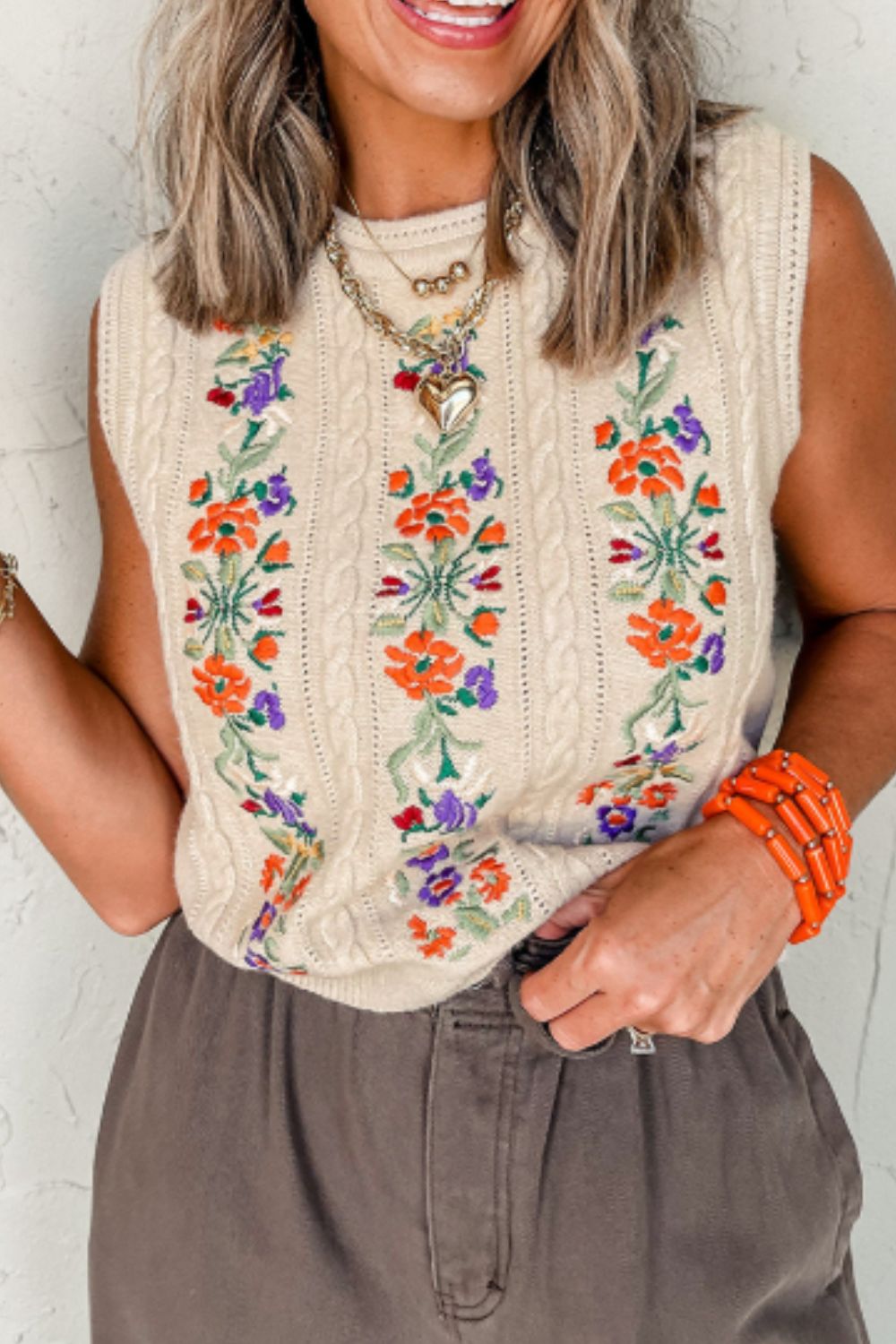 Sprint to Spring Embroidered Sweater