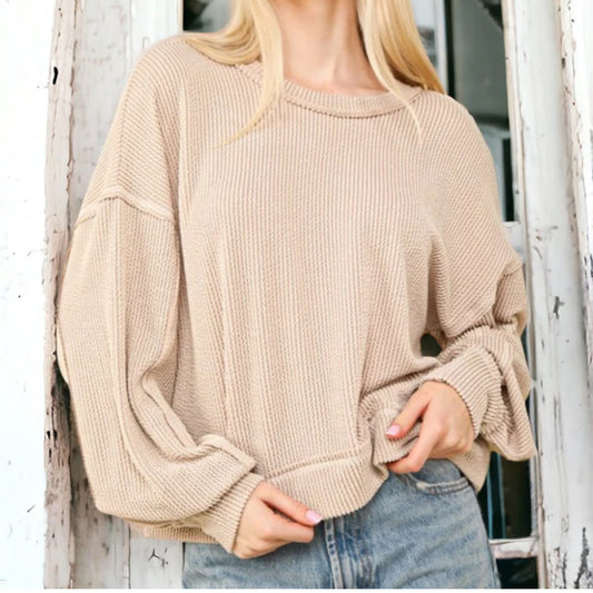 Molly Taupe Top