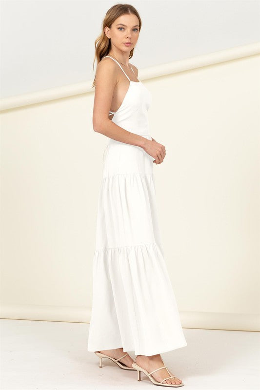 She Said Yes Tiered Maxi Dress