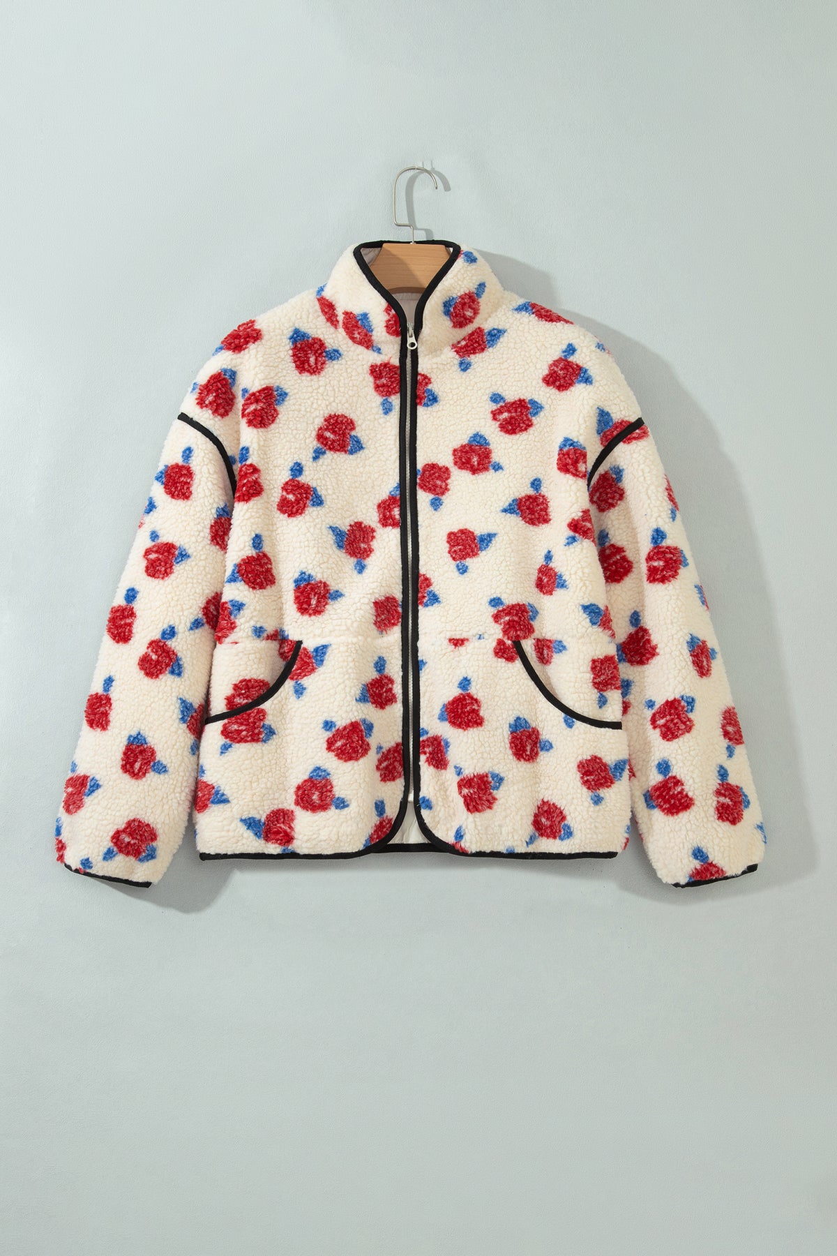 Get Stuff Done Floral Fleece Jacket