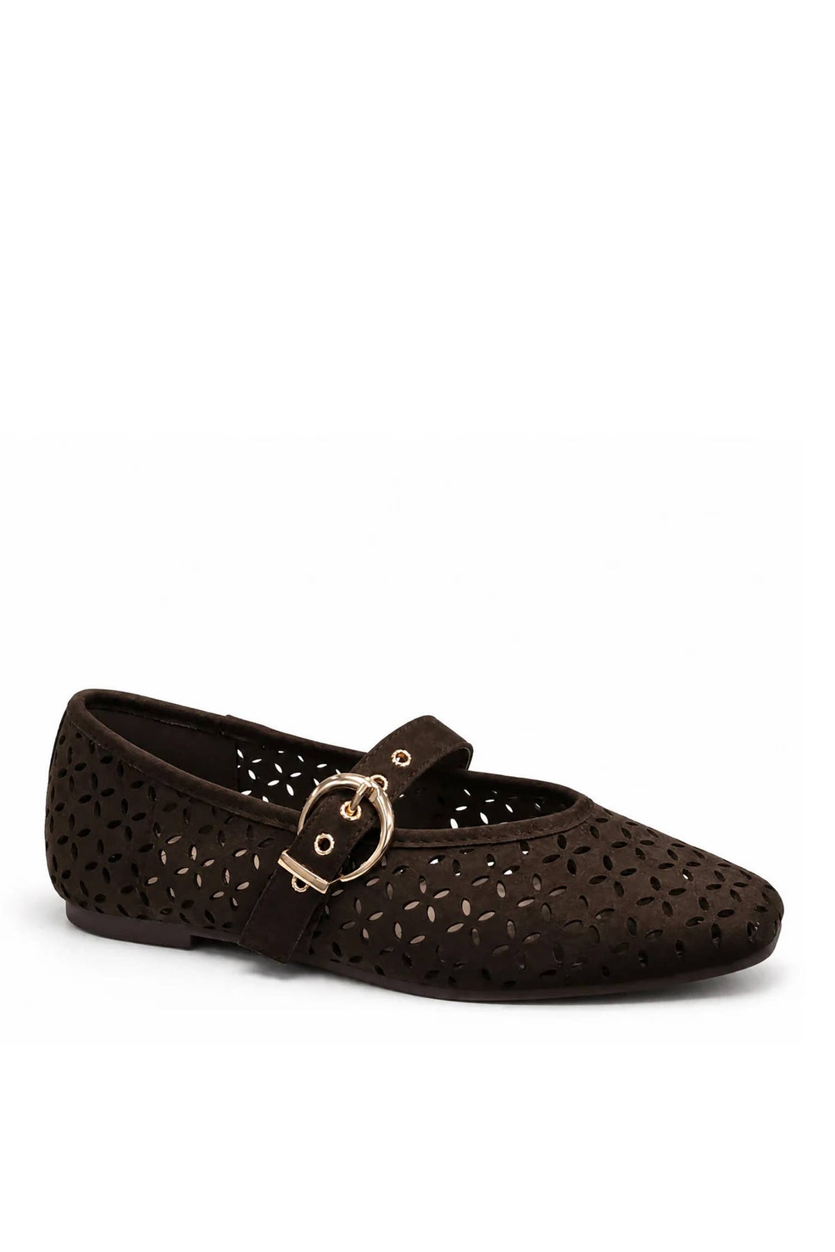 Chocolate Mousse Mary Jane Flats