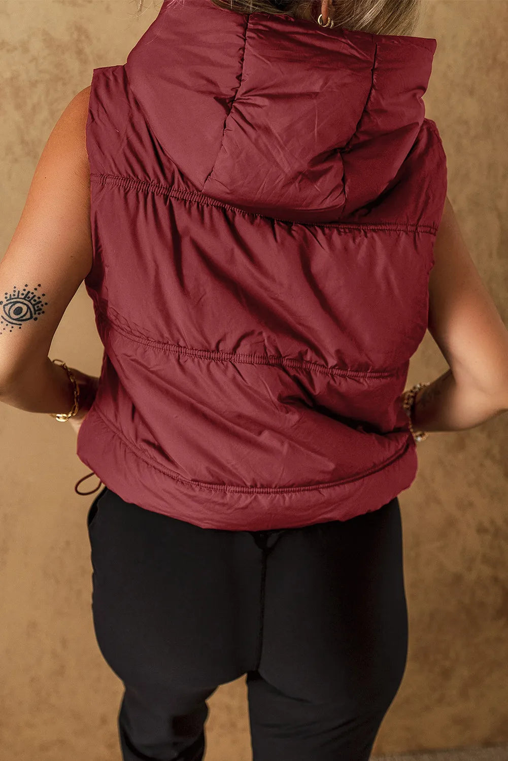 There You Go Zip Up Hoodie Vest