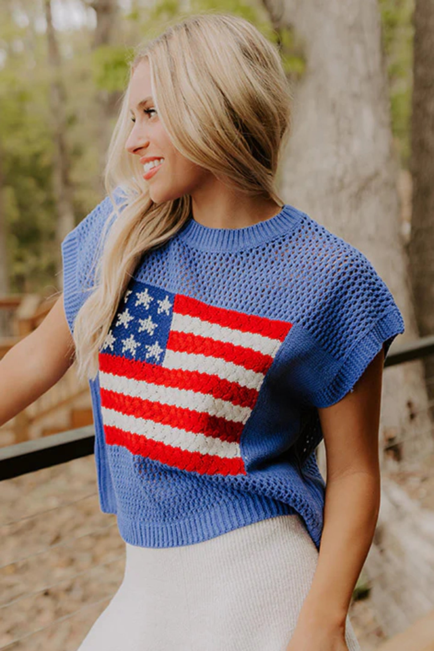 From Sea to Shining Sea Knit Top
