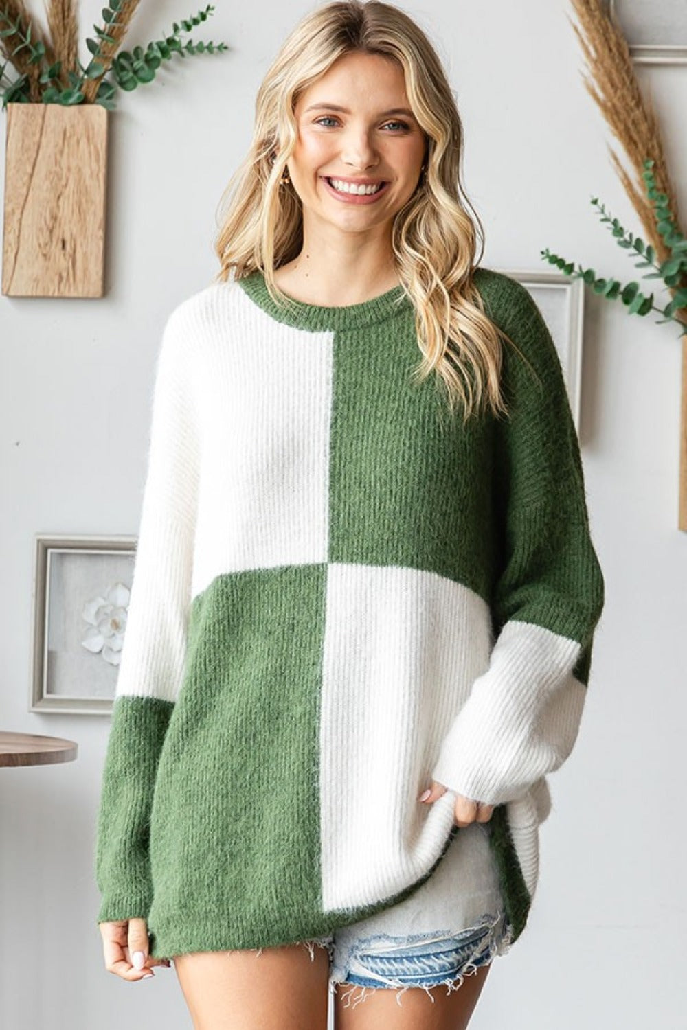 First Love Color Block Sweater