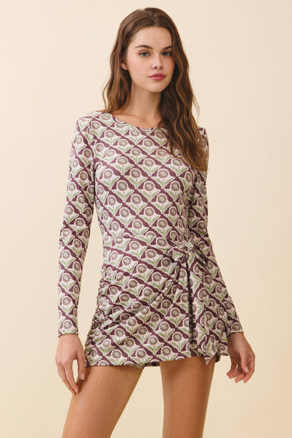 Downtown Day Front Tie Mini Dress