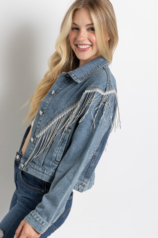 Riley Crop Denim Jacket