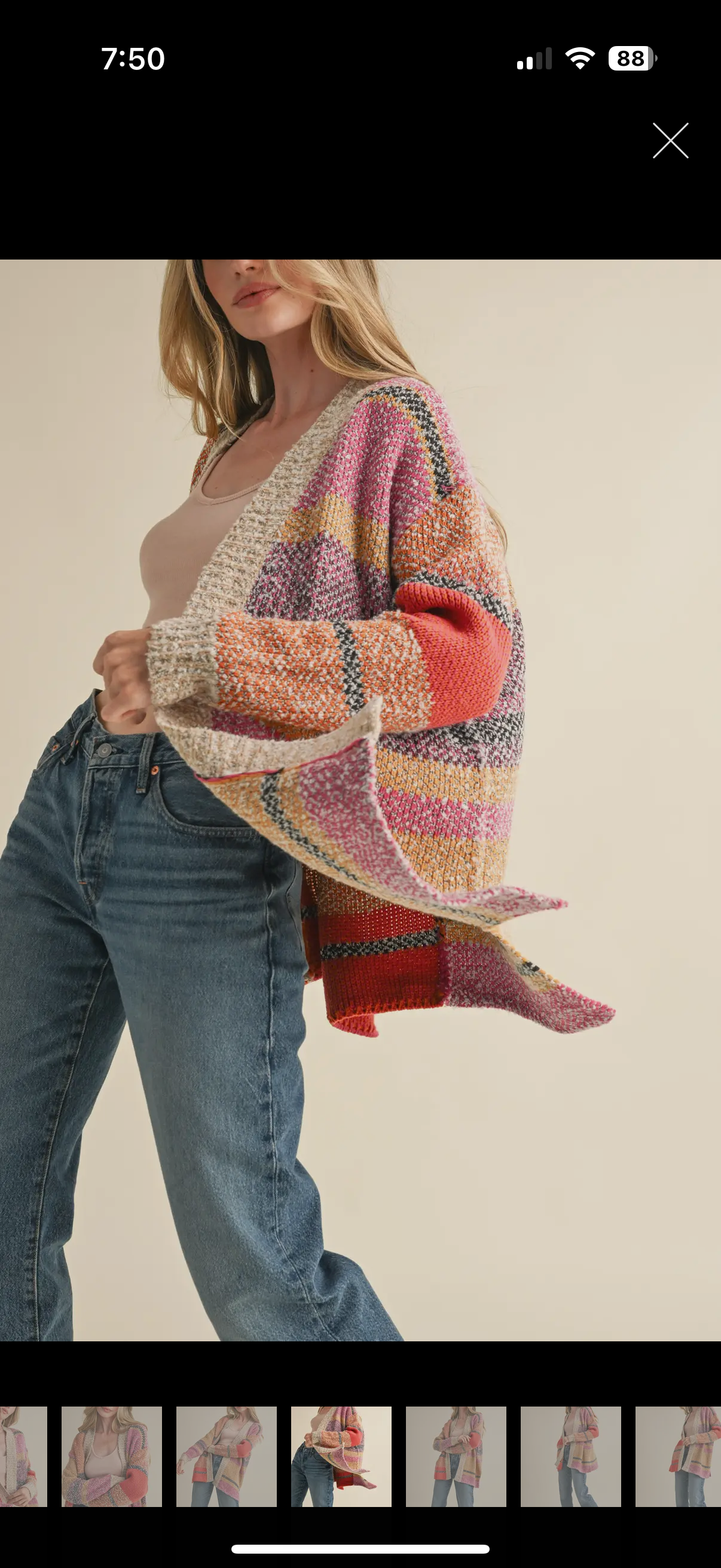 The 90s Kody Color Cardigan
