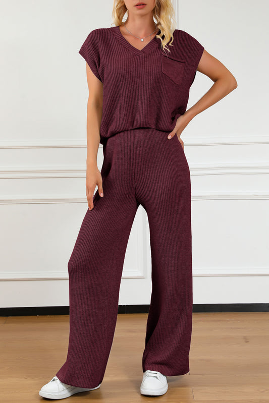 Emily Wide Leg Sweater Set