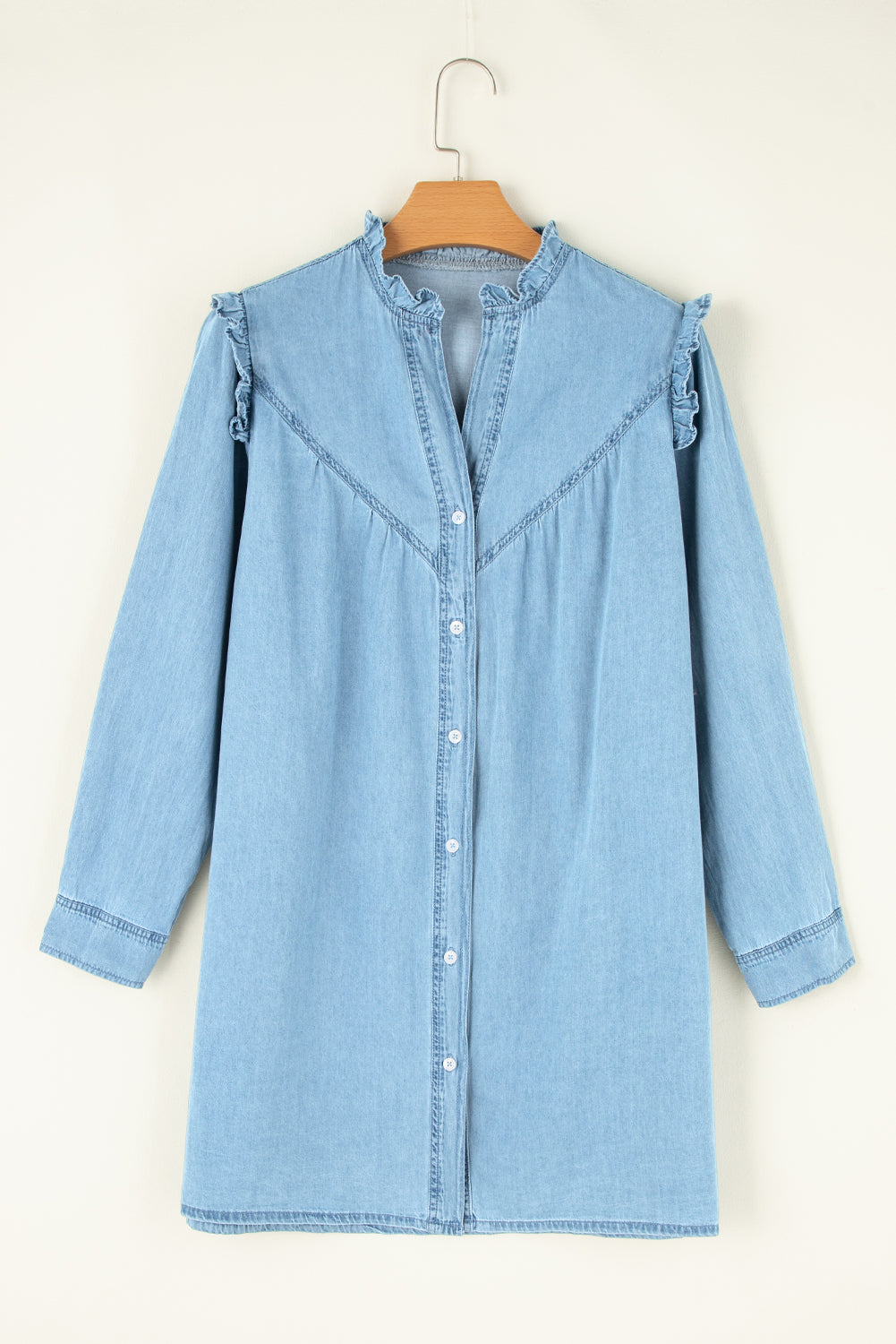 Adele Button Up Denim Dress