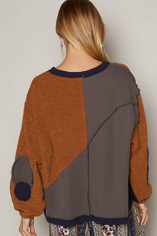 POL Savannah Half Zip Pullover Sweater