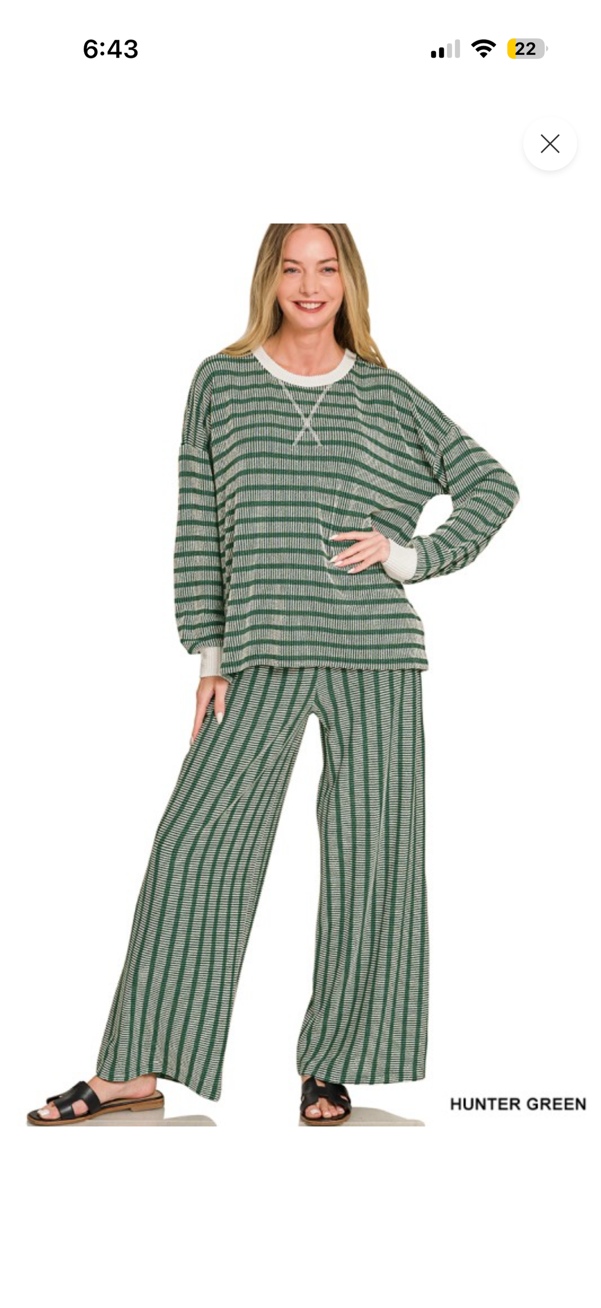 Perfectly Cozy Striped Lounge Set